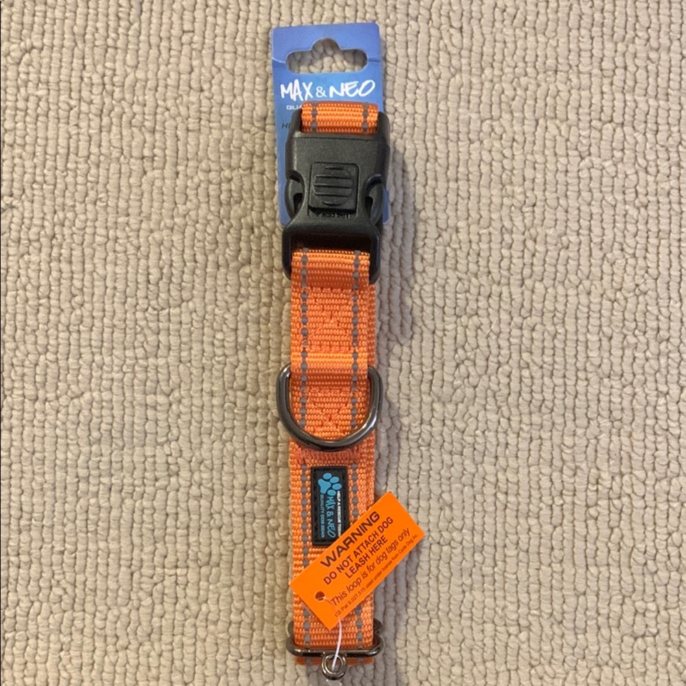 Max and Neo NEO Nylon Buckle Reflective Dog Collar